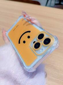 Smiling Face Patterned Phone Case Compatible With Iphone
