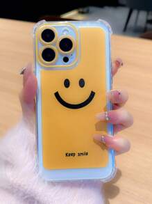 Smiling Face Patterned Phone Case Compatible With Iphone