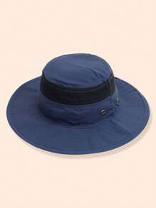 1pc Children's Breathable Mesh Sunshade Bucket Hat For Outdoor Activities In Summer