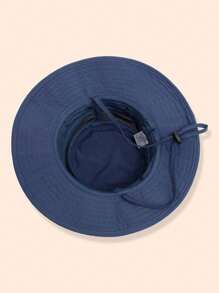 1pc Children's Breathable Mesh Sunshade Bucket Hat For Outdoor Activities In Summer