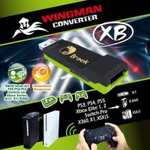 Brook Wingman XB Support PS5 Xbox Series X/S PS4 PS3 Xbox One Xbox 360 Xbox Elite 1 Xbox Elite 2 Switch Pro Controllers On Xbox Series X/S Xbox One Xbox 360 Xbox Adapter Turbo And Remap - Black - View 6
