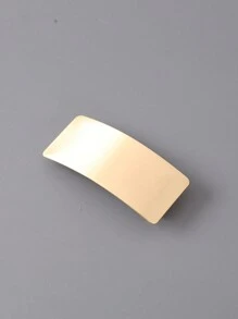 1 chiếc Kẹp tóc bằng kim loại hình chữ nhật, hình bầu dục & hình học có khóa lò xo và lớp sơn bóng sáng bóng thông thường - Nhiều màu - Xem 19