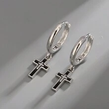 Chaobang 1 chiếc khuyên tai dài cho nam theo phong cách tối giản, thiết kế hợp thời trang và độc đáo, trang sức tai cao cấp - X356-A (bông tai) đơn - Xem 4