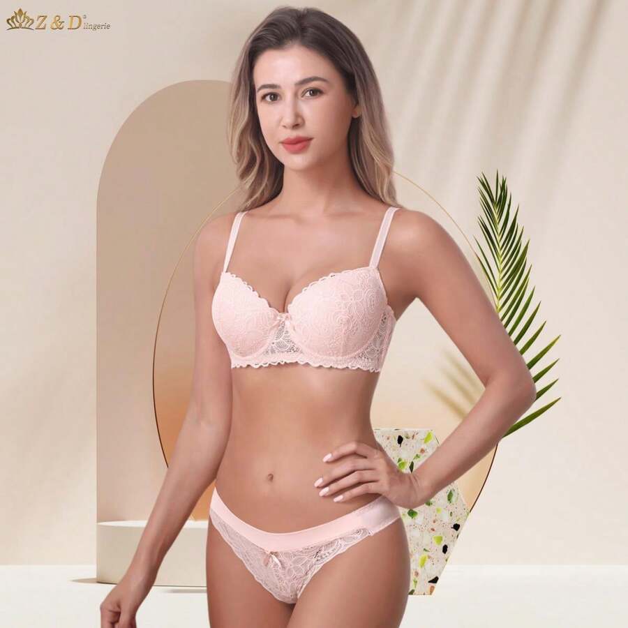 Women Sexy Lingerie Sets - 粉色 - 查看 1