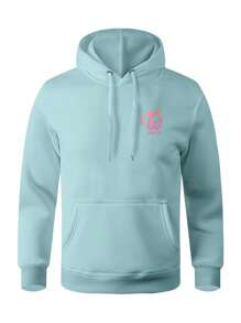 Men Hoodies - 淺藍色 - 查看 1