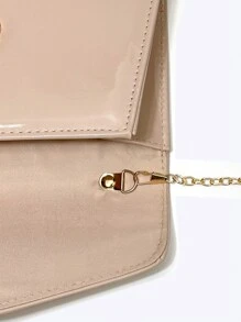 Nude Clutch Purses For Women Patent Leather Envelope Purse For Gift Travel, Tready Bride Bag,Perfect For Party, Wedding, Prom, Dinner/Banquet, Matching With Wedding Dress, Formal Dresses, Prom Dress, Birthday Dress, Women Dress Party, Best Choice Elegant Bag For Bridal Shower, Fashionable Clutch Bags For Woman