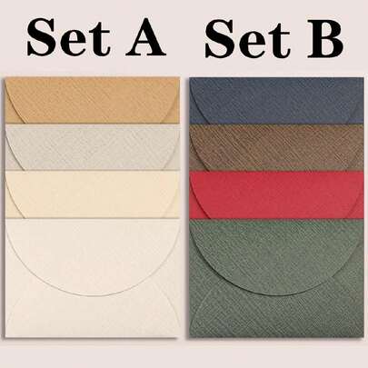 18pcs/Set Romantic Snowy Envelope And Stationery Set Including 4pcs Envelopes, 8pcs Preimum Stationery Paper And 4pcs Sealing Wax Suitable For School, Love Letter, Greeting Card And Postcard.