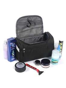 Mężczyźni Biznes Przenośny Suwak Schowek Podróżny Suchy I Mokry Separacja Przybory toaletowe Organizator Kobiety Świecący w nocy Nadruk z napisem Torebki do Makijażu Wiszące Wodoodporny Wysoka pojemność Torba na pranie Czarny Torebki do Makijażu Tworzenie Organizator Kosmetyki (Makijaż) Przechowywanie Torba na kosmetyki Torba na pranie - Czarne - Zobacz 5