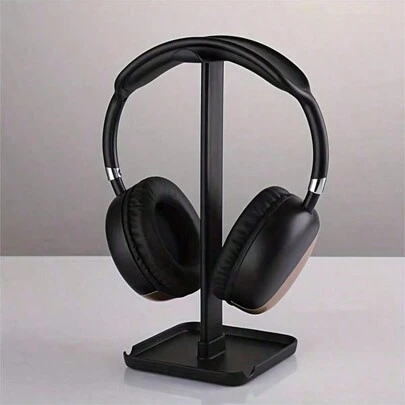 1/2pcs Creative Desktop Headphone Stand Headset Hanger, Black