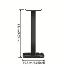 1/2pcs Creative Desktop Headphone Stand Headset Hanger, Black - Black - View 4