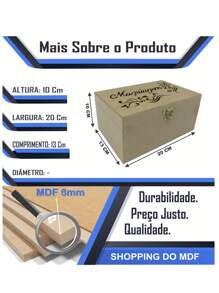 Shopping do MDF Storage And Organizer Bins - 米色 - 查看 4
