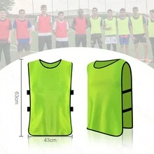 Pack 5 Casacas Chaleco Entrenamiento Deportivo Futbol - verde menta - Ver 6