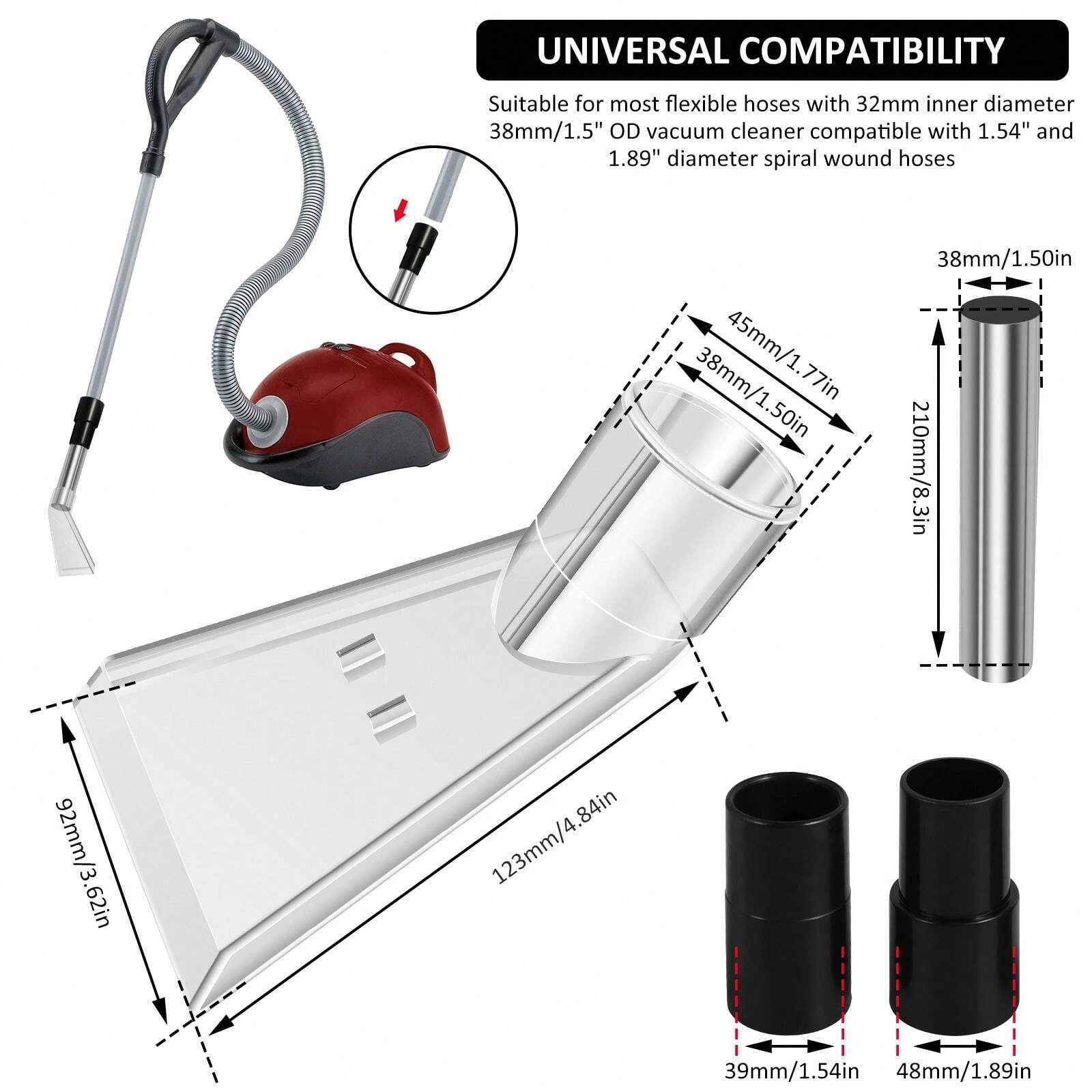 Vacuum Extractor Attachment Clear Vacuum Extraction Nozzle Kit Reusable