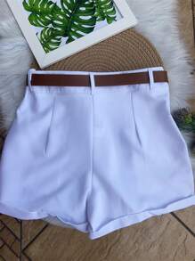 Women Shorts - Đen và trắng - Xem 2