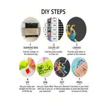 Diy Diamond Painting Kit, 5d Cat Holding Umbrella Round Diamond Art Set, Circular Full Drill Diamond Embroidery With Accessories, Art Wall Decoration Gift For Home