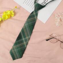 女士经典条纹 JK 制服校服领带，适合学生青年，英式格子，角色扮演派对领带尺寸 2.76 英寸配饰女士 - 多色 - 查看 17