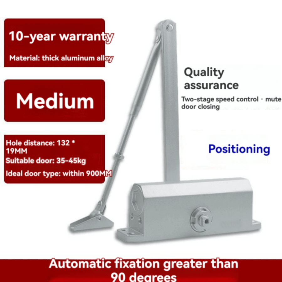 Door Closer For Sliding And PushPull Doors, Hydraulic SelfClosing