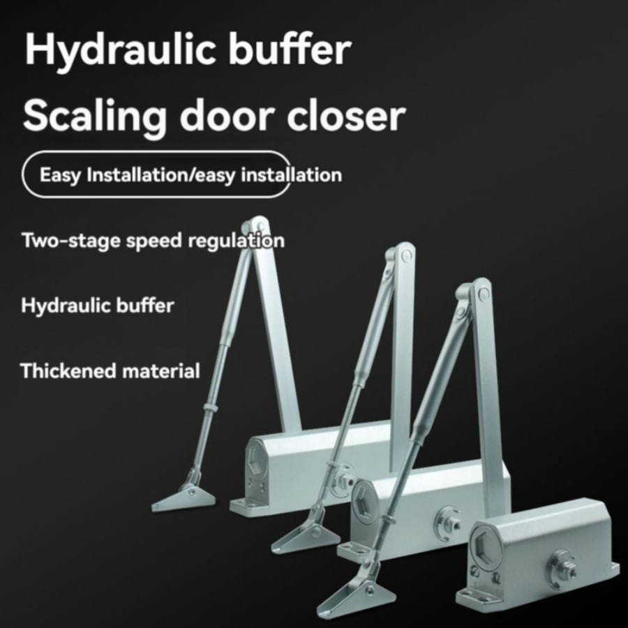 Door Closer For Sliding And PushPull Doors, Hydraulic SelfClosing