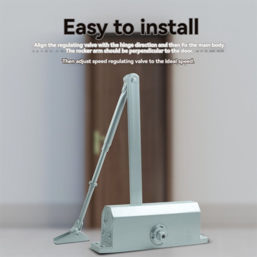 Door Closer For Sliding And PushPull Doors, Hydraulic SelfClosing