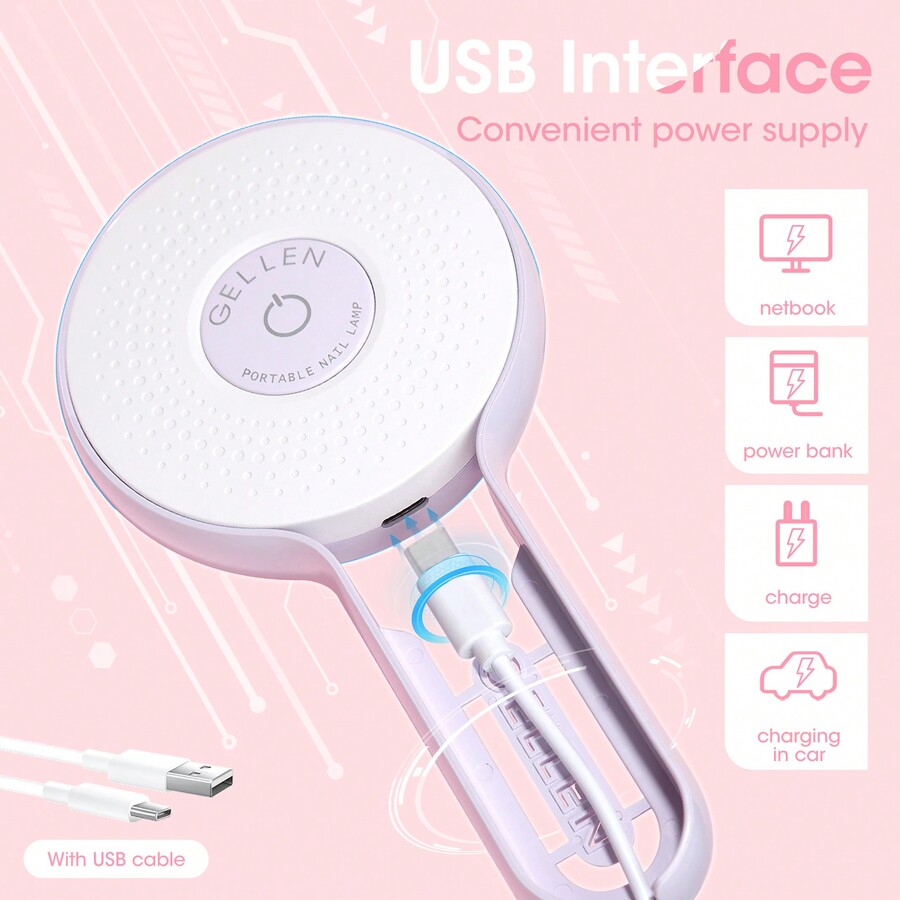 UV LED Nail Lamp Handheld Lamp For Gel Nails Flash Cure Lamp Or Gel