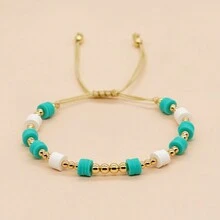 1 Miếng Phong cách Bohemian Đất sét polymer Vòng tay Dopamine Vòng tay Toàn trận Thời trang Đối với phụ nữ Mặc hàng ngày - Đầy màu sắc - Xem 8