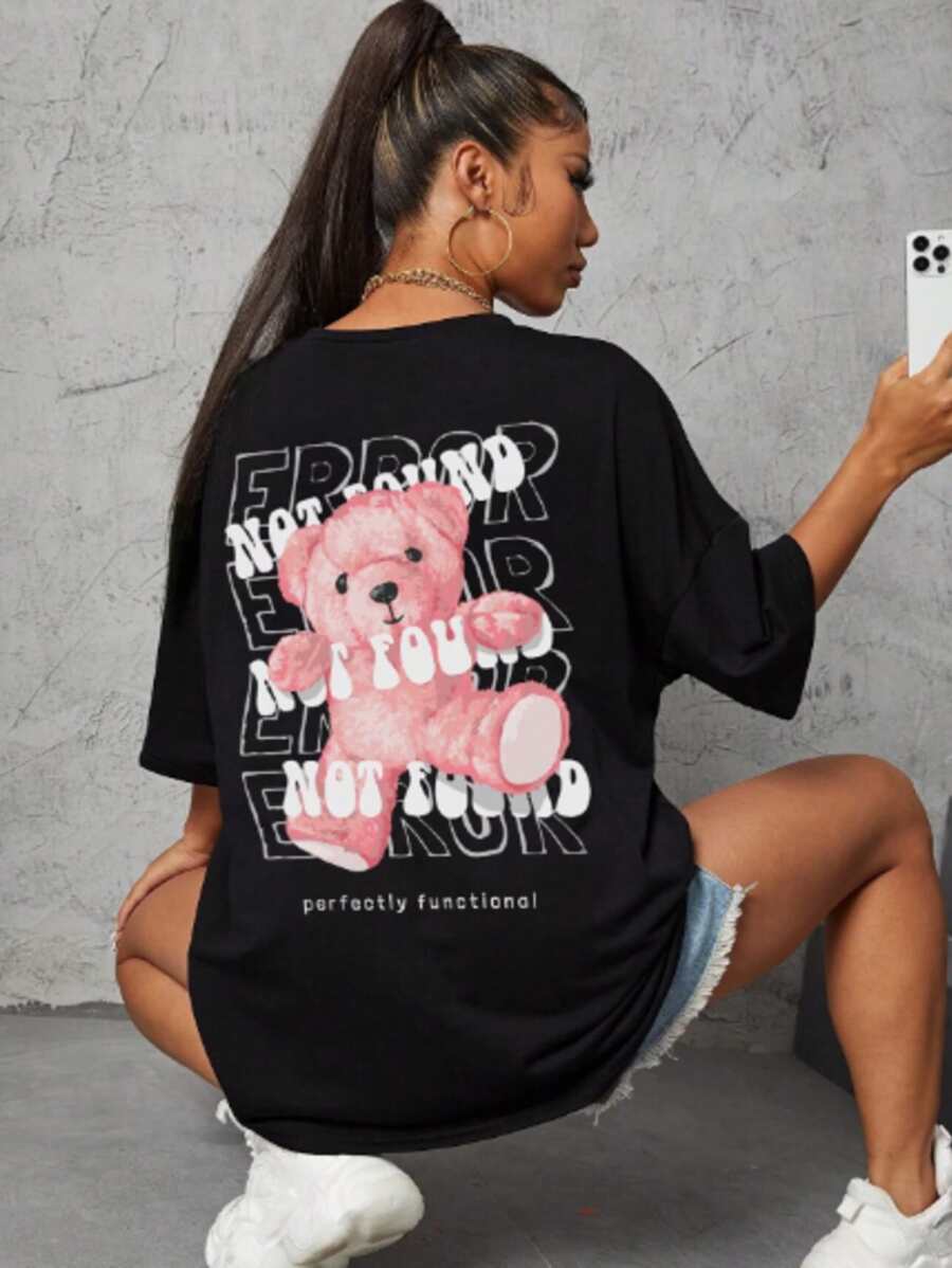 Women T-Shirts - 黑色 - 查看 1