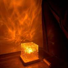Luminorthe Cube Lamp,Corded Northern Lights Cube Ocean Wave Projector Light Aurora Glow Lamp,16 Colors Gradual Rotating Lamp With Remote Control For Bedroom Living Room And Game Room - Multicolor - View 5