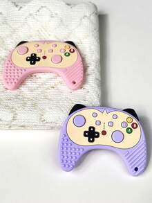 1pc Hand-Sized Silicone Game Machine Shaped Teether, Perfect Sensory Toy For Baby's Teething - Purple - View 5