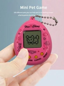 Machine De Jeu Pour Animaux De Compagnie Électronique Portative, 168 Jeux En 1, Écran Noir Et Blanc Classique, Porte-clé Ou Pendentif De Sac À Dos Pour La Décoration