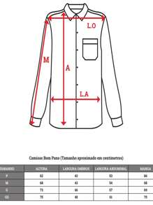 Camisa Flanela Xadrez Lenhador Masculina Manga Longa Fit - Preto - Visão 2