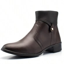Women Ankle Boots & Booties - Cà phê nâu - Xem 2