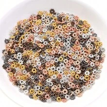 200pcs/Set 6mm Flower Spacer Bead Golden CCB Snowflake Loose Spacer Beads For Jewelry Making DIY Bracelet Supplies - Snowflake - View 3