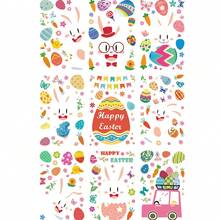Easter Window Stickers 9 Sheets Cute Cartoon Bunny Window Decals Colourful Static Cling Sticker Reusable PVC Easter Decals Party Decorations For Windows Mirrors And Glass Doors - Multicolor - View 4
