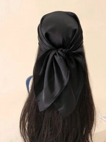 1pc Printed Floral Satin Square Scarf, Headband, Neck Gaiter Suitable For Daily Wear (68cm*68cm/26.77in*26.77in) Elegant Leopard Print - Multicolor - View 8