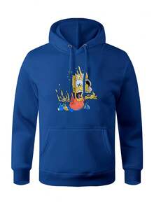 Men Hoodies - 寶藍色 - 查看 1