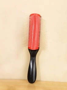 WANMEI 1支装9排尼龙发梳，男女通用，专业顺发梳，柔软刷毛，轻松梳开缠结，按摩头皮，打造蓬松效果，防静电吹风梳，干湿两用，适合日常使用，返校季、旅行度假必备。适用于女性，梳子，顺发梳，球形梳，迷你发梳套装，木梳，发梳，美发工具，发型，美发，发梳，发梳套装，梳子，卷发梳，顺发梳，女士发梳，理发师配件，理发店，美发设备 - 彩色 - 查看 8