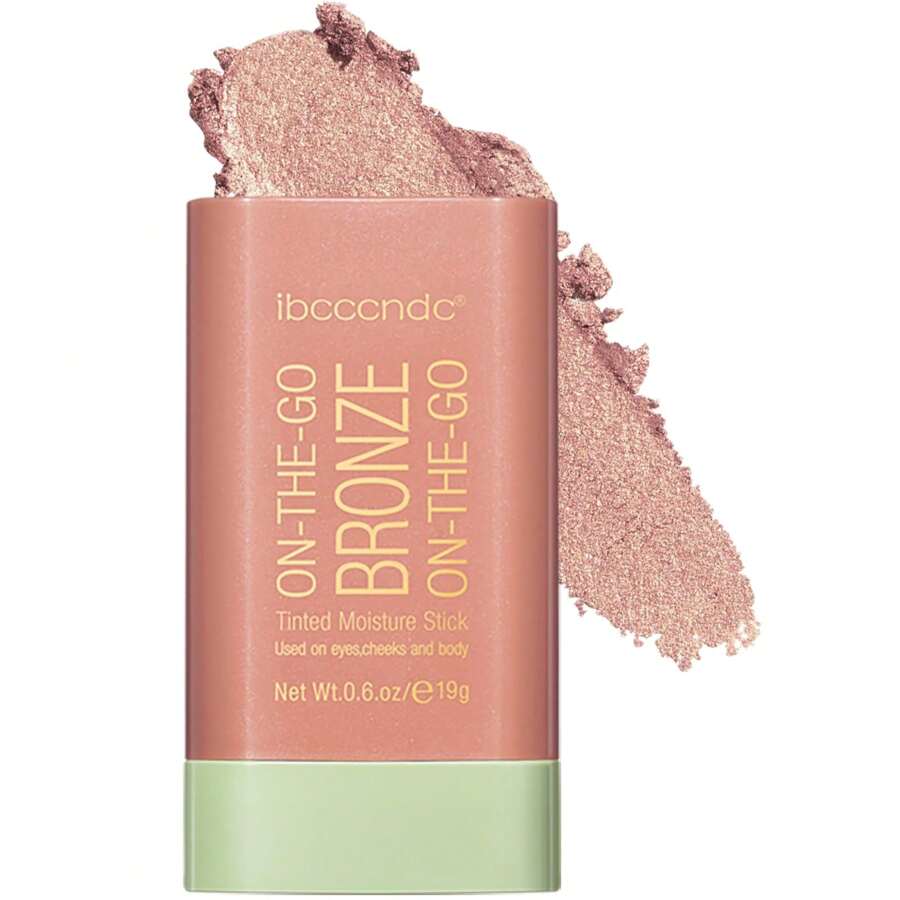 Cream Contour Stick, Bronzer Stick Facial Contouring Stick,Long Lasting Highlight Contour Makeup,Buildable Face Bronzer Face Shaping - 02,柔和的光芒 - 查看 1