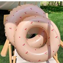 1pc Inflatable Cherry Shape Pvc Floating Swimming Ring For Pool Beach - Cherry - View 2