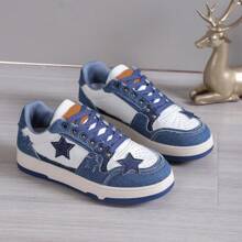 New Artistic National Style Starry Sneakers Fashionable Casual Sports Shoes For Women - Blue - View 3
