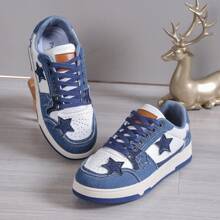 New Artistic National Style Starry Sneakers Fashionable Casual Sports Shoes For Women - Blue - View 2