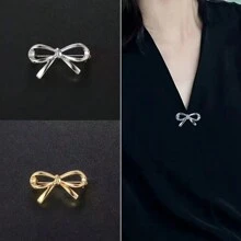 1 件/2 件/4 件新品蝴蝶结金属胸针独特设计小众配饰防曝光别针 V 领多功能珠宝情人节情人节礼服配饰衣服别针包饰学校办公室配饰衬衫夹克万圣节衣服别针有趣可爱教师礼物 00 服装配饰包饰 - 銀色 - 查看 3