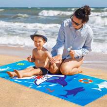 1PC Beach Towel For Kids, 28"X 58" Bath Towels For Boys, Quick Dry Swim Towel Beach Blanket, Absorbent Light Pool Bath Travel Picnic Camping Towel For Boys Girls