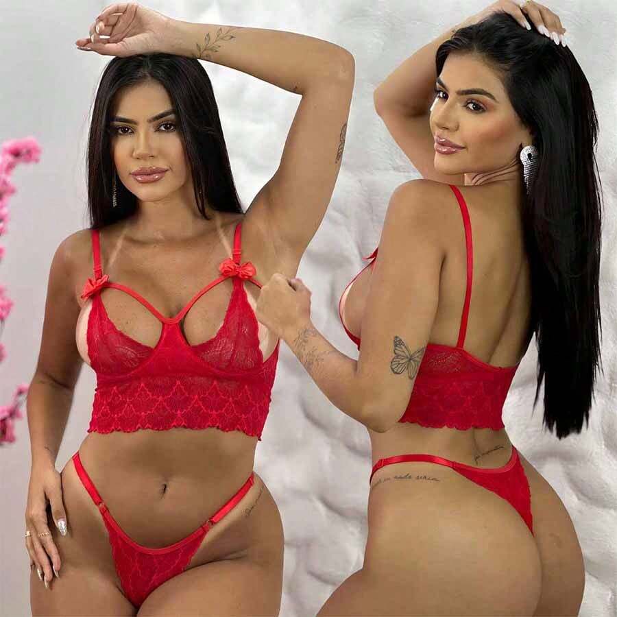 Women Sexy Lingerie - Đỏ - Xem 1