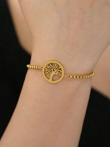 1 Dây Thép Không Gỉ Thời Trang Sóc Cây Trang Trí Dây Chuyền Vòng Tay Cho Nữ Cho Lễ Hội Quà Tặng - Bạc - Xem 7