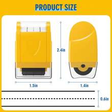 1 Pc Dashed Handwriting Lines Practice Roller Stamp Parents And Teachers Roller Self-Inking Line Rolling Stamps Handwriting Practice Tool - Pink - View 2