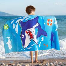 1PC Beach Towel For Kids, 28"X 58" Bath Towels For Boys, Quick Dry Swim Towel Beach Blanket, Absorbent Light Pool Bath Travel Picnic Camping Towel For Boys Girls