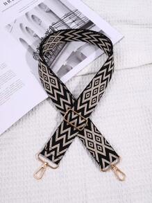 1pc Black Crossbody & Shoulder Strap Adjustable Leisure Bag Strap Detachable Women's Bag Strap Replacement Accessory