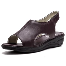 Women Platforms & Wedge Sandals - 咖啡棕 - 查看 1