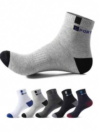 5 双男士短袜，透气吸汗，适合春季运动，适合健身房