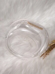 Lunar-Shaped Transparent Acrylic Handbag For Holiday, Leisure And Simplicity Style - Clear - View 4